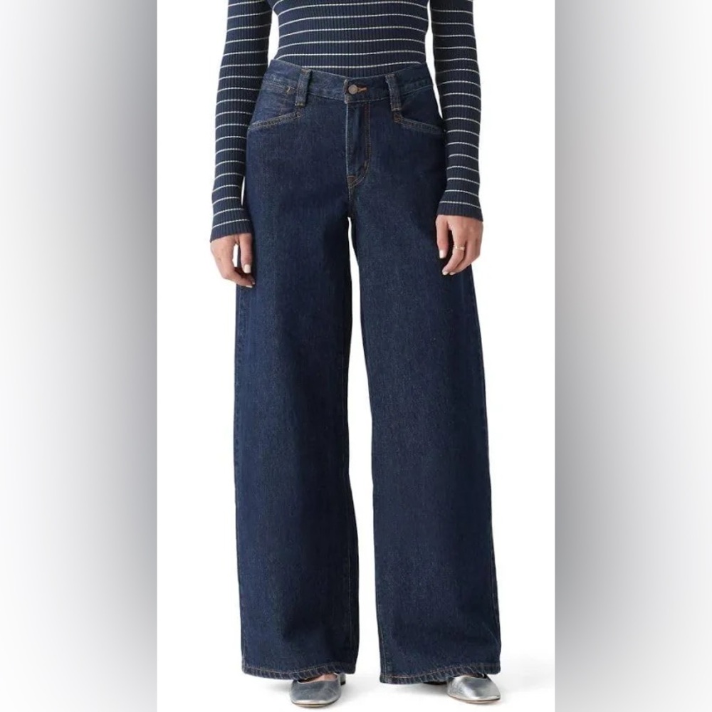 Levi's Silvertab '94 Baggy Dark Wash Wide Leg High Waist Jeans Size 29